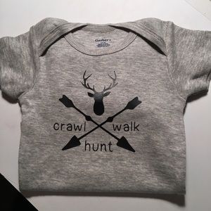 0/3 Month Unisex Hunting Boys Girls Baby Onesie